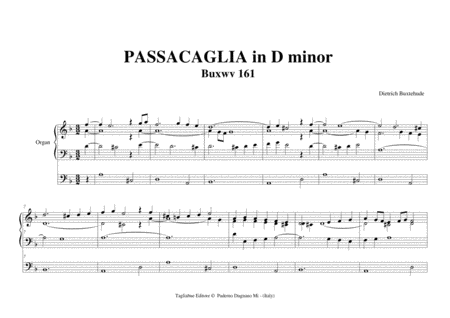 Buxtehude Passacaglia In D Minor Buxwv161 Page 2