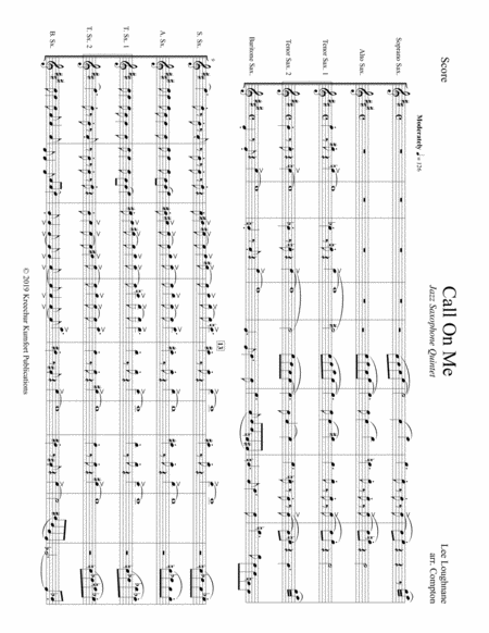 Call On Me For Saxophone Quintet Page 2