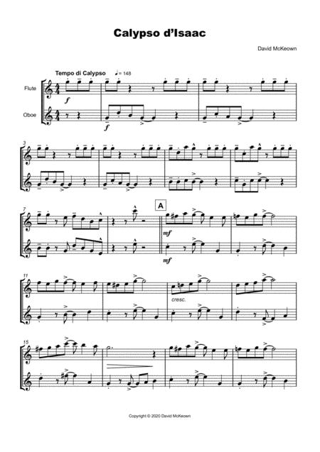 Calypso D Isaac For Flute And Oboe Duet Page 2