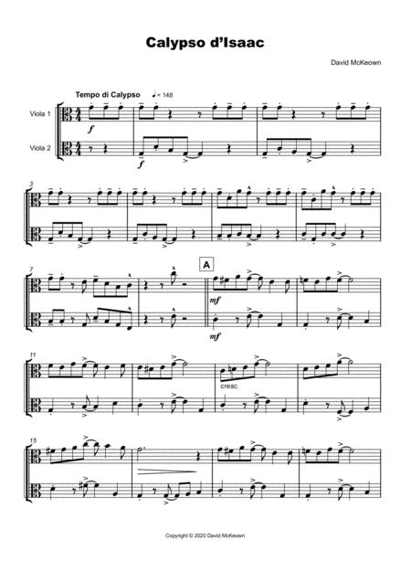 Calypso D Isaac For Viola Duet Page 2