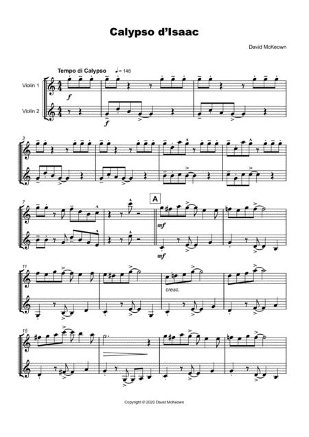 Calypso D Isaac For Violin Duet Page 2