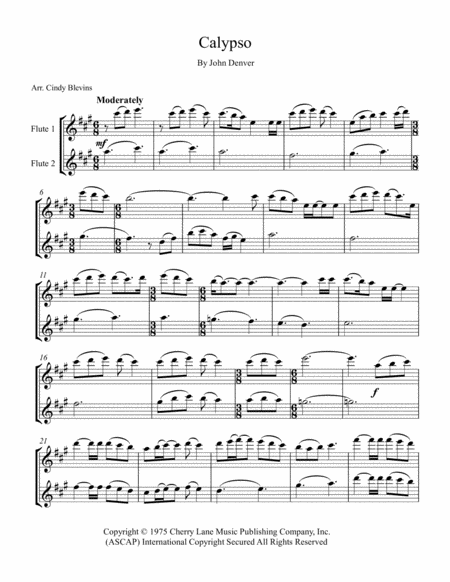 Calypso For Flute Duet Page 2