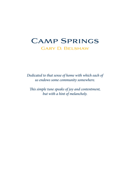 Camp Springs Page 2