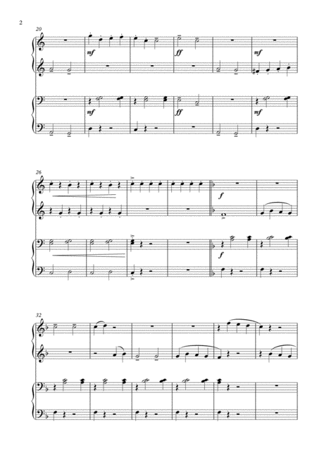 Can Can Arranged For Easy Piano Duet Page 2