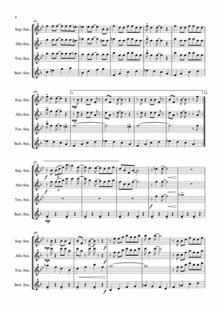 Candyman By Christina Aguilera Saxophone Quartet Satb Page 2