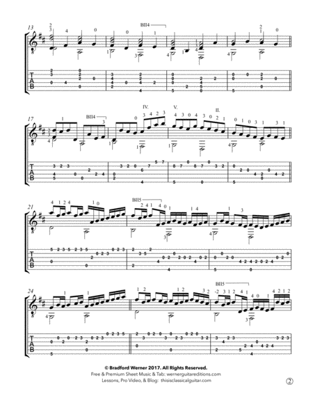 Canon In D By Pachelbel For Guitar Page 2