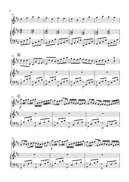 Canon In D For Flute And Piano Page 2