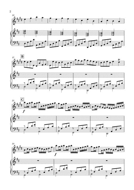 Canon In D For Trumpet In Bb And Piano Page 2
