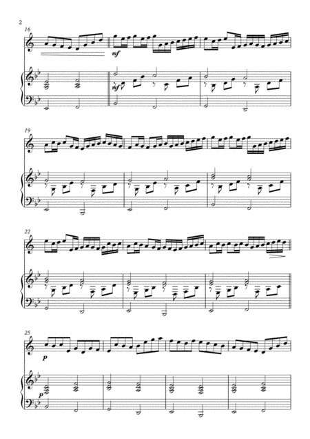 Canon In D Johann Pachelbel For Trumpet Piano Page 2