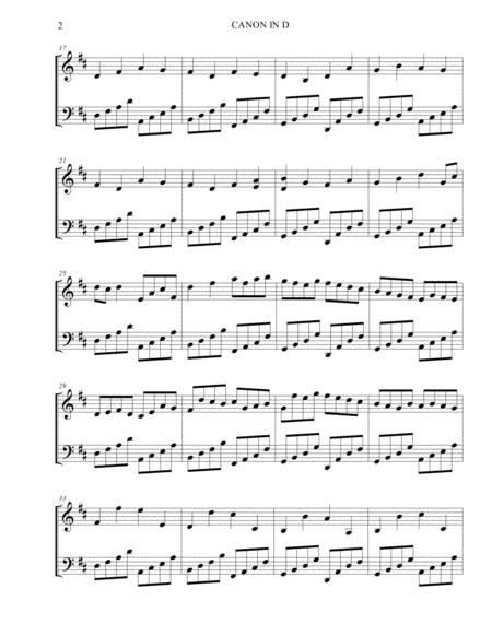 Canon In D Johann Pachelbel Sheet Music Easy Piano Page 2