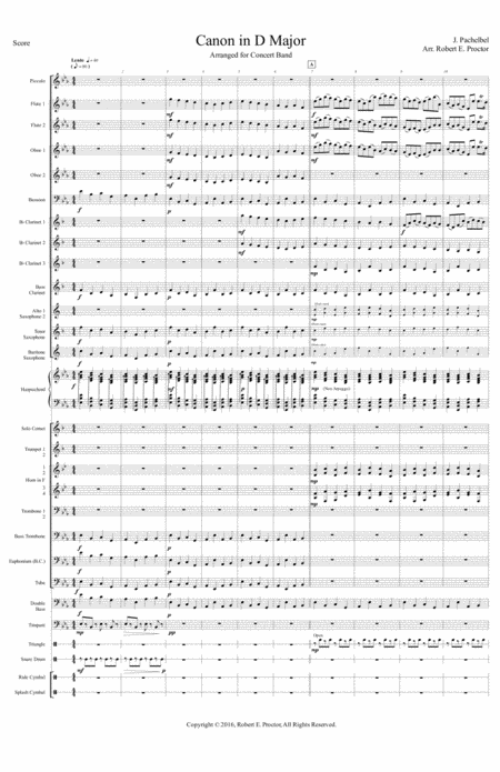 Canon In D Major For Concert Band Page 2