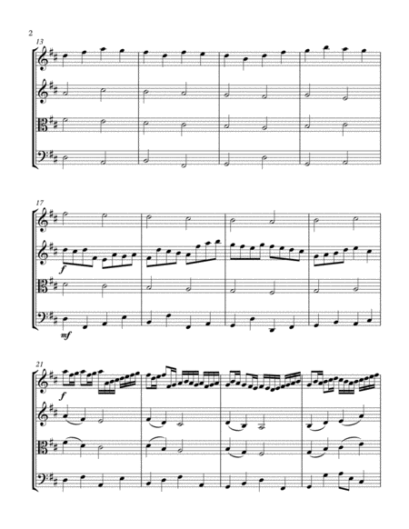 Canon In D String Quartet Page 2