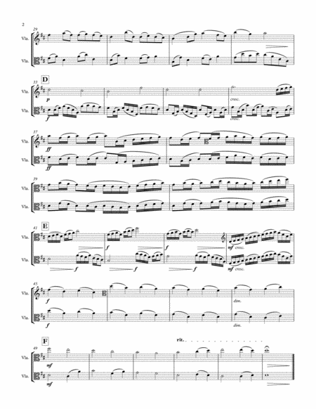 Canon In D Viola Duet Page 2