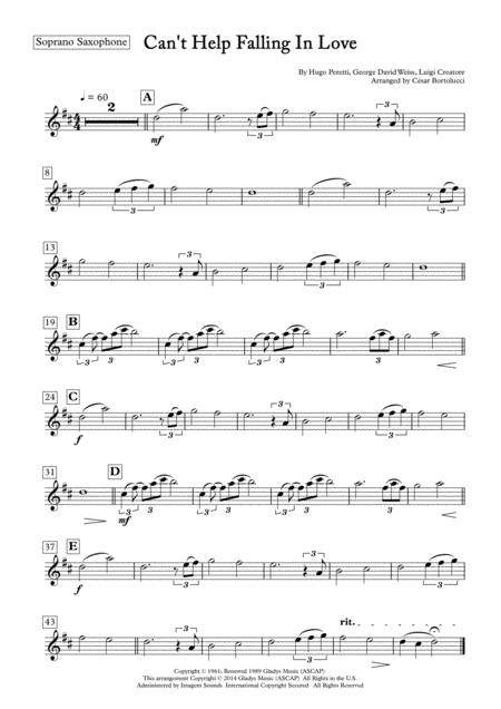 Cant Help Falling In Love Soprano Sax And Piano Page 2