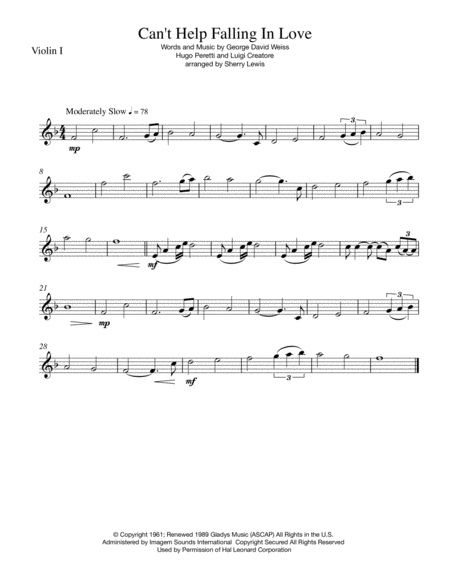 Cant Help Falling In Love String Duo For String Duo Page 2