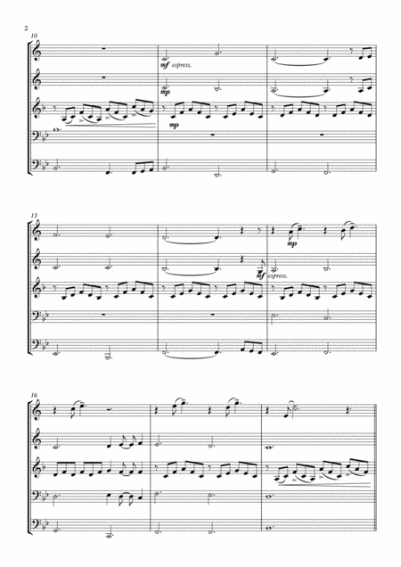 Cant Help Falling In Love With You Brass Quintet Page 2