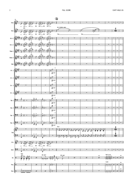 Cant Hold Us Vocal With Big Band Key Of Em Page 2