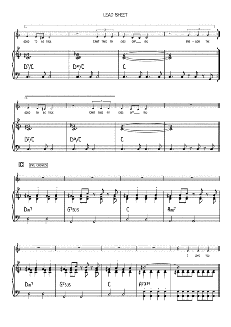 Cant Take My Eyes Off Of You Lead Sheet Page 2
