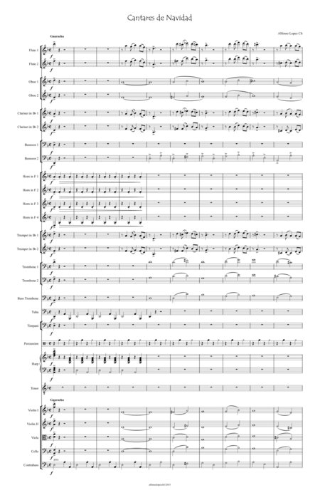 Cantares De Navidad For Orchestra Page 2