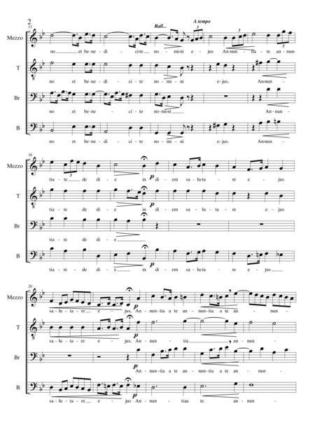 Cantate Domino Psalm 95 Choir Mztbrb A Cappella Page 2