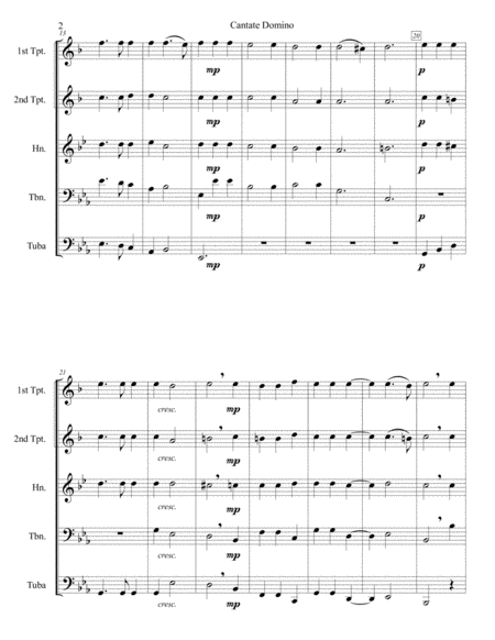 Cantate Domino Sing Unto The Lord Page 2