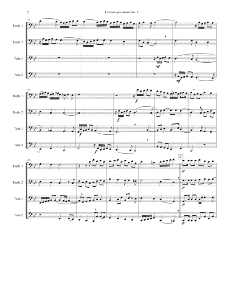 Canzona Per Sonare No 3 For Tuba Quartet Page 2