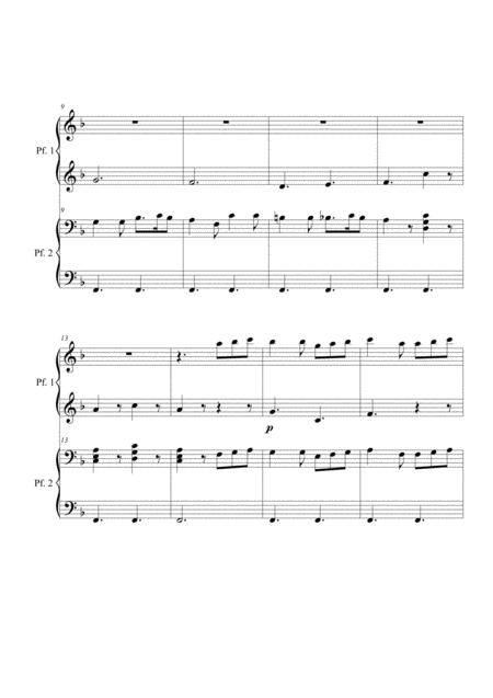 Canzone Di Natale Piano 4 Hands Page 2