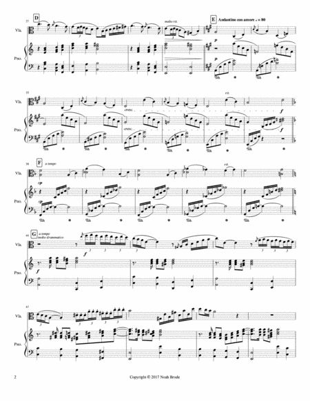 Capriccio For Viola And Piano Page 2