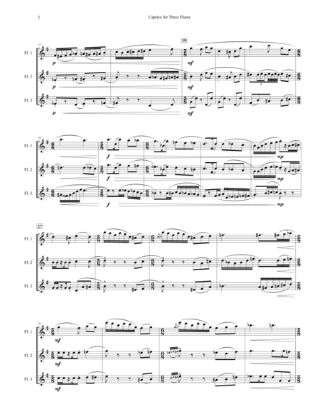 Caprice For Three Flutes Page 2