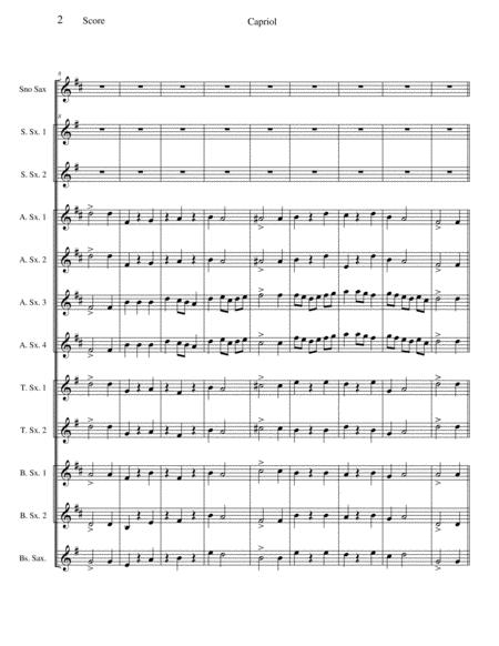 Capriol Suite For Saxophone Ensemble Page 2