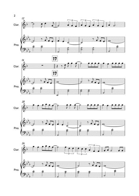 Cardigan By Taylor Swift Clarinet And Piano Page 2