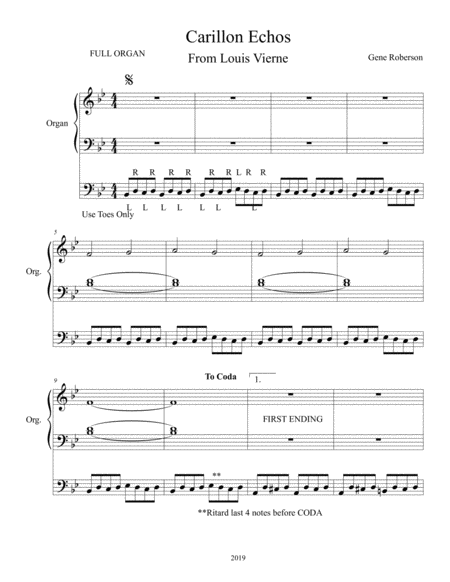 Carillon Echos Organ Solo Page 2