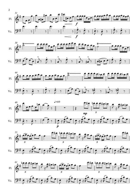 Carmen Opera Medley Duet For Flute And Cello Page 2