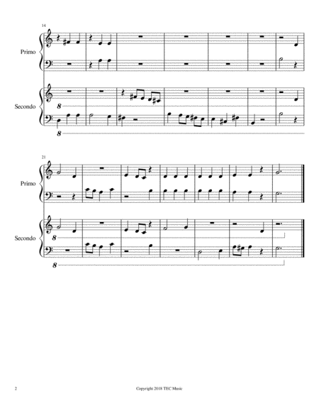 Carnival Of The Animals The Elephant Easy Piano Duet Page 2