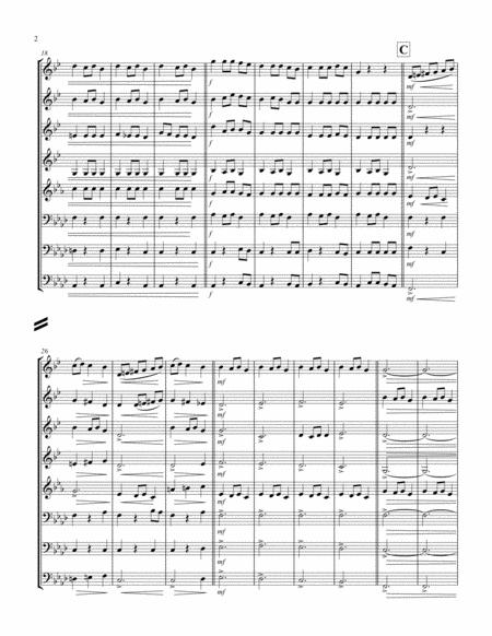 Carol Of The Bells F Min Brass Octet 4 Trp 1 Hrn 2 Trb 1 Tuba Page 2
