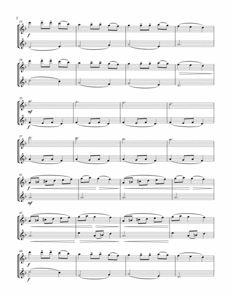 Carol Of The Bells Flute Duet Page 2