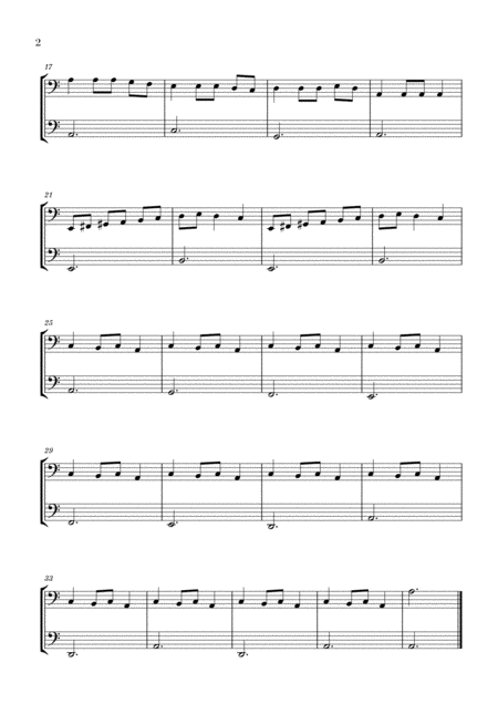 Carol Of The Bells For 2 Tubas Page 2