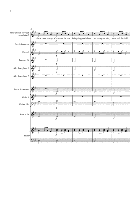 Carol Of The Bells For Mixed Ensemble With Lyrics Page 2