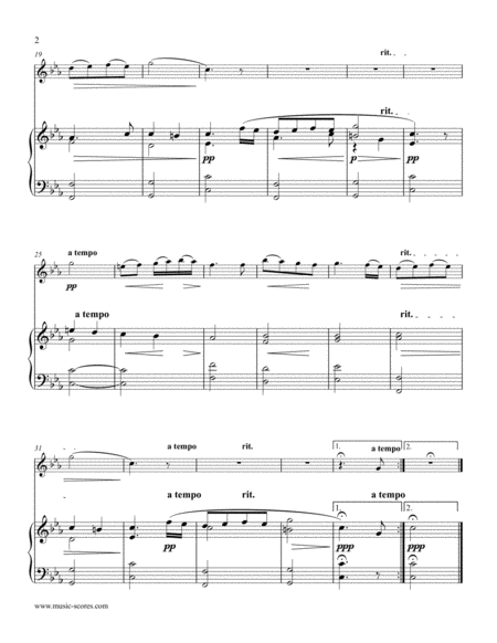 Carol Of The Birds Flute And Piano Page 2