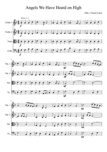 Carols For String Quartet Volume I Page 2