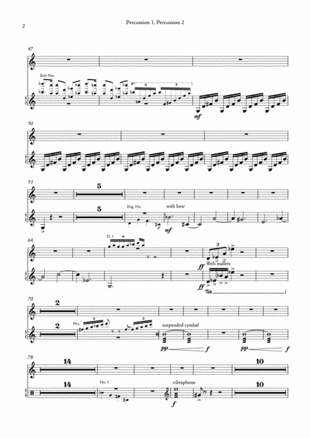 Carson Cooman Enchanted Tracings Piano Concerto No 2 2008 For Solo Piano And Wind Ensemble Percussion 1 2 Part Page 2