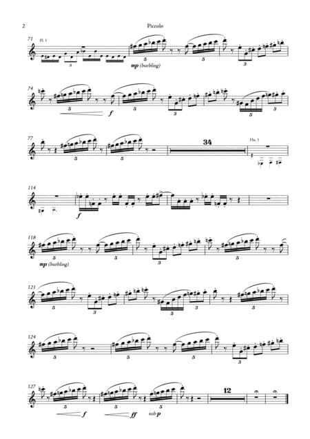 Carson Cooman Enchanted Tracings Piano Concerto No 2 2008 For Solo Piano And Wind Ensemble Piccolo Part Page 2