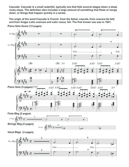 Cascade Piano Solo Score Page 2