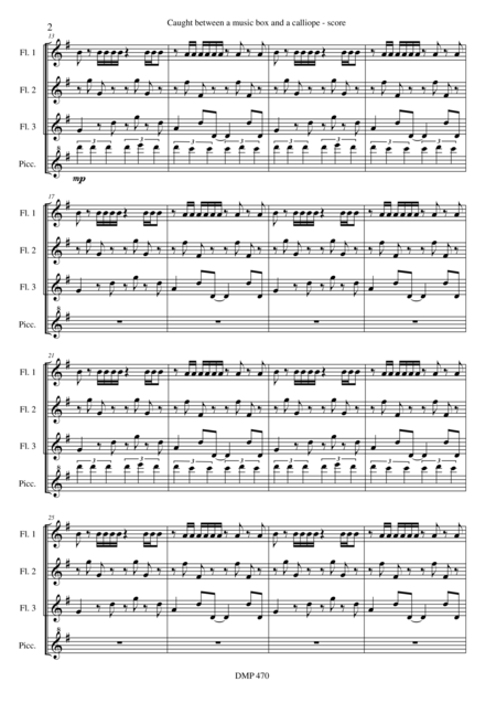 Caught Between A Music Box And A Calliope 3 Flutes Alto Flute Page 2