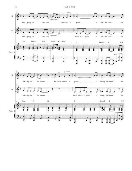 Cavalli Francesco Sperar Qualche Merc Aria From The Cantata Arranged For Voice And Piano D Minor Page 2