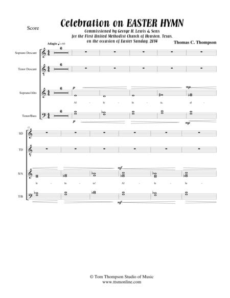 Celebration On Easter Hymn Chorus Score Page 2