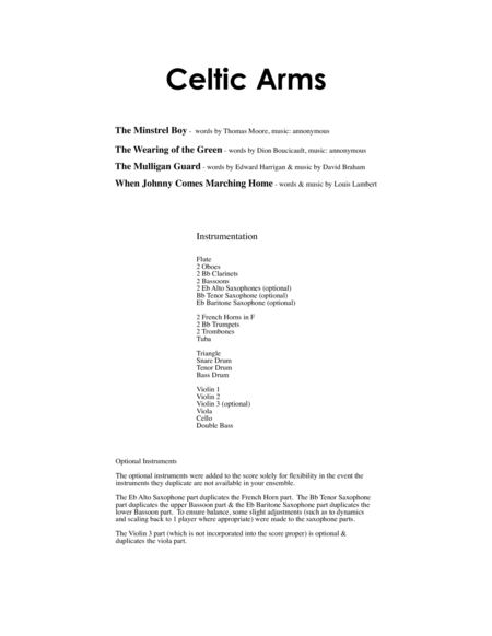 Celtic Arms Full Orchestra Set Page 2