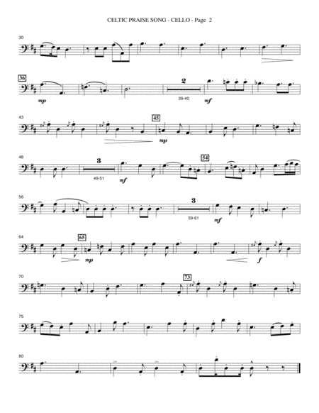 Celtic Praise Song Cello Page 2