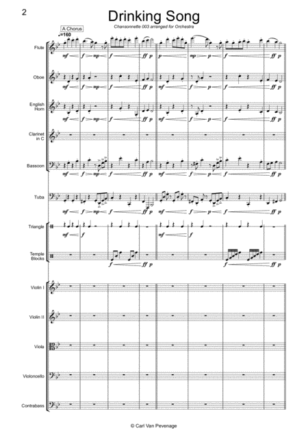 Ch030orc Chansonnette 003 Drinking Song Orchestra Page 2