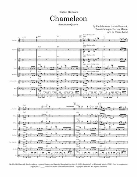 Chameleon Saxophone Quartet Page 2